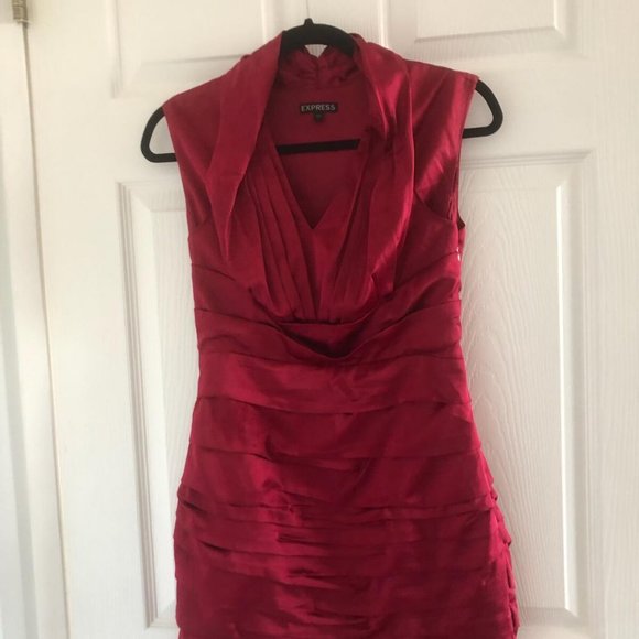 Express Maroon/red Dress - Picture 5 of 9